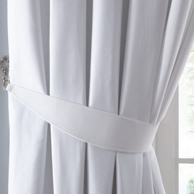 Fusion Dijon Pair Of Tiebacks For Pencil Pleat Curtains