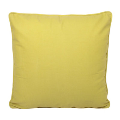 B&Q -  Plain Dye Water & Uv Resistant Mustard Filled Cushion