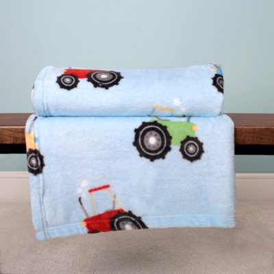 Bedlam Farmyard Friends Printed Fleece Throw from B&Q