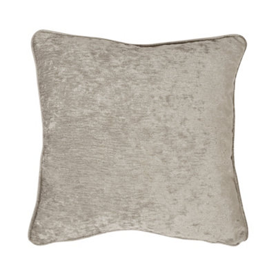 Curtina Textured Chenille Natural Textured Filled Cushion from B&Q
