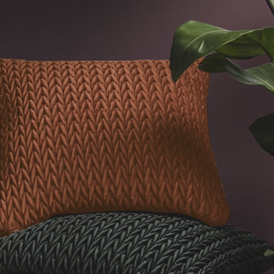 Laurence Llewelyn-Bowen Amory Luxe Velvet Filled Cushion Bronze
