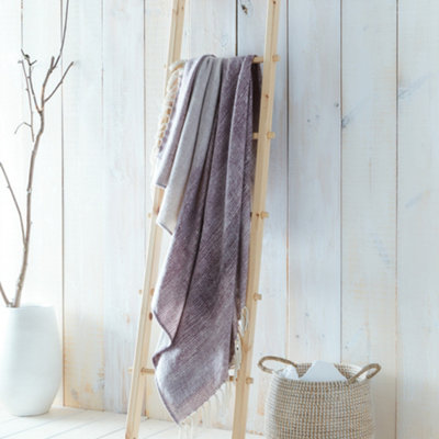 B&Q -  Bretton Mauve Eco-Friendly Sustainable Throw