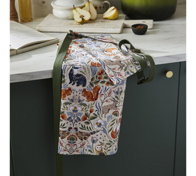 Ulster Weavers Blackthorn Animal Print 100% Cotton Apron Beige