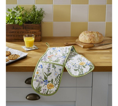 Double Oven Glove Ulster Weavers Cottage Garden 100% Cotton Multi - Image 4