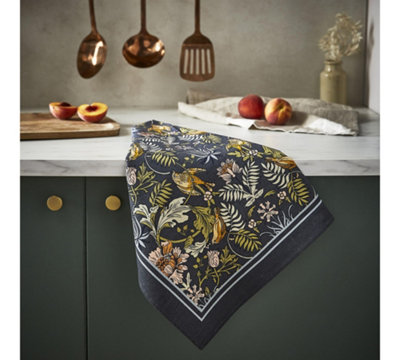 Finch & Flower Cotton Floral Tea Towel Kitchen Towel - Image 5