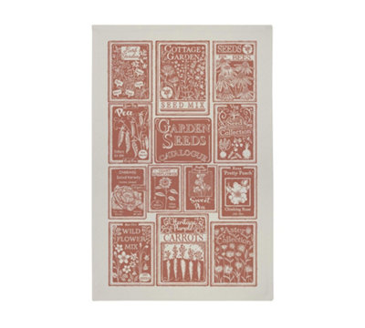 Ulster Weavers Seed Packets Floral 100% Cotton Tea Towel