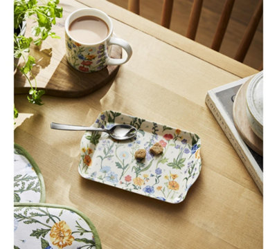 Ulster Weavers Cottage Garden Floral 70% Polypropylene Scatter Tray from B&Q