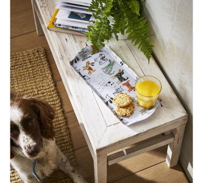 Ulster Weavers Dog Days Animal Print 70% Polypropylene Small Tray from B&Q