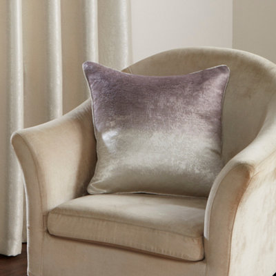 B&Q -  Ombre Strata Chocolate Gradiant Print Filled Cushion - Image 5