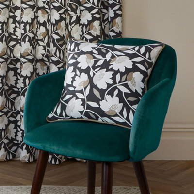Fusion Luna Filled Cushion in Black  | TJ Hughes - Image 5