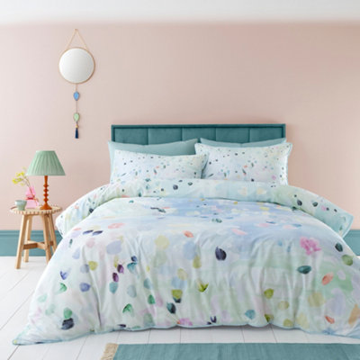 Appletree Alfresco 100% Cotton Duck Egg Duvet Cover Set from B&Q