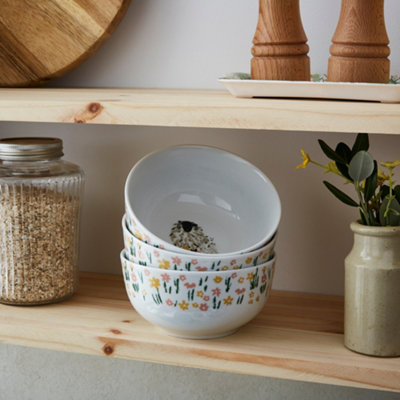 B&Q -  Woolly Sheep Animal Print Porcelain Bowl