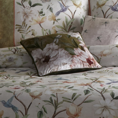 Appletree Fiorella Floral Velvet Filled Cushion from B&Q
