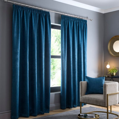 Fusion Galaxy Pair Of Reducing Thermal Effect Pencil Pleat Curtains Light