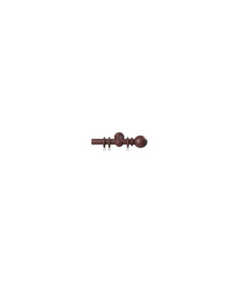 28mm  Woodland Curtain Pole SetDark Oak from B&Q