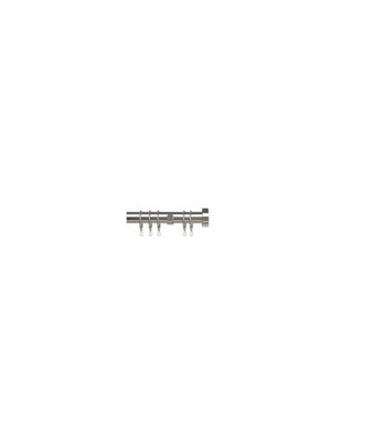 25-28mm  Stud End Metal Curtain Pole SetChrome from B&Q