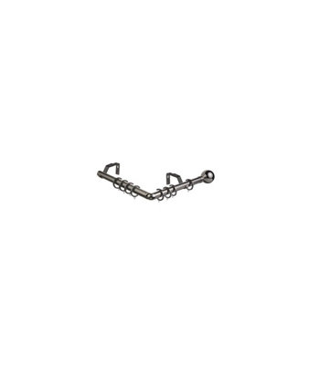 28mm 475Cm Ball End Eyelet Bay Pole SetPolished Graphite from B&Q