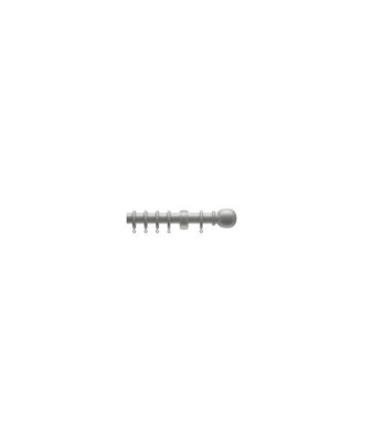 28mm  Wooden Curtain Pole SetGrey from B&Q