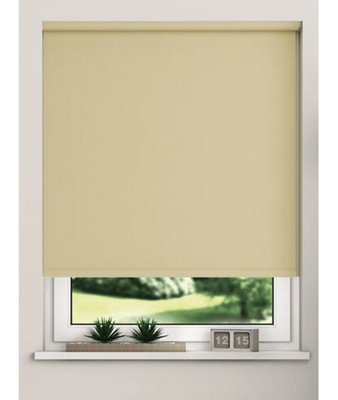 Thermal Blackout Roller Blinds 175Cm Drop X Width 80Cm  Taupe from B&Q