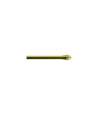 13mm Extendable Metal Curtain Cafe Rods (Brass Cafe Rod 85Cm135Cm) from B&Q