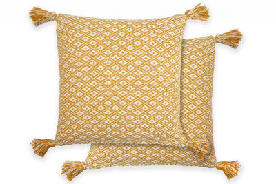 Stockholm Cushion Cover In Ochre from B&Q