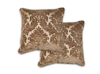 B&Q Baroque Cushion Cover In Chocolate