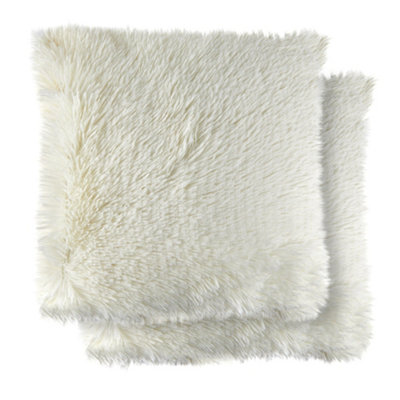 Teddy Cushion Cover In Cream Beige from B&Q