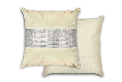 Melia Cushion Cover In Mink Cream from B&Q