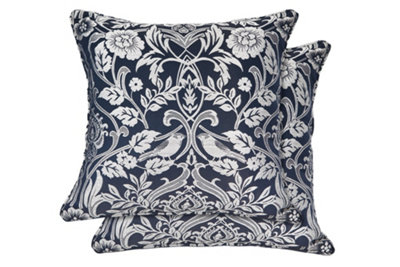 Harrow Cushion Cover In Navy Blue from B&Q