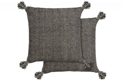 Hartley Cushion Cover In Black from B&Q