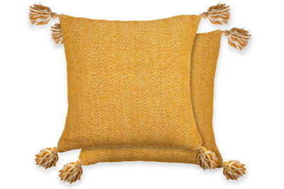 Hartley Cushion Cover In Ochre from B&Q
