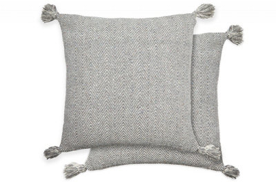 Hartley Cushion Cover In Silver from B&Q