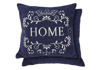 B&Q Simply Home Cushion Cover In Navy