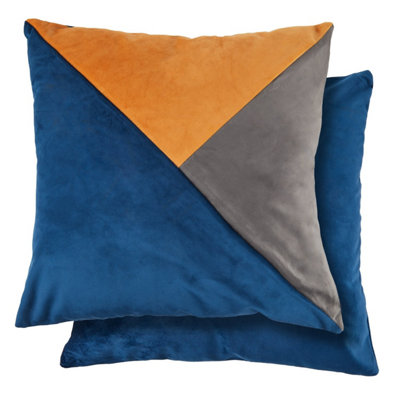 New Edge Blinds Newedgeblinds Picasso Cushion Cover In Blue Orange - Image 4