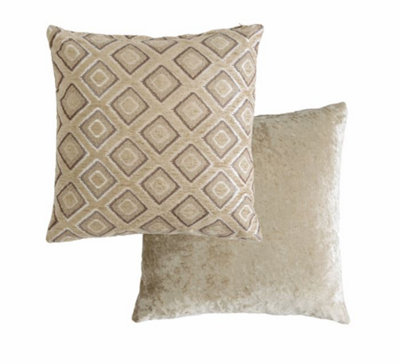 Nevada Cushion Cover In Beige Cream from B&Q