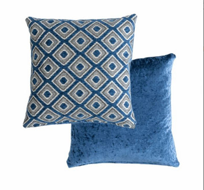 Nevada Cushion Cover In Navy Blue from B&Q