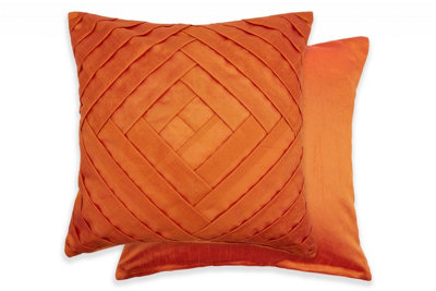 Gio Cushion Cover In Burnt Orange from B&Q