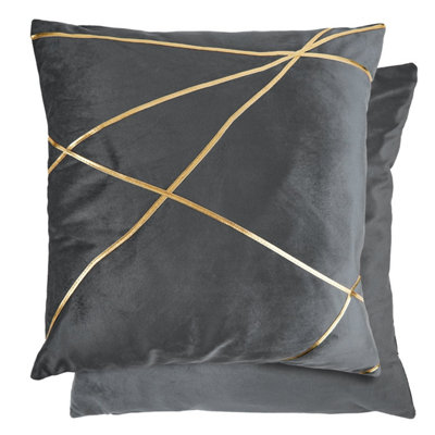 Fractal Cushion Cover In Silver from B&Q