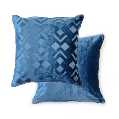 Barcelona Cushion Cover In Navy from B&Q