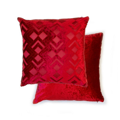 Barcelona Cushion Cover In Red from B&Q