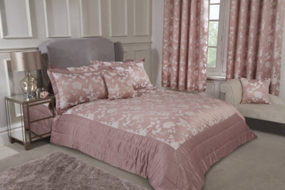 Meadows Bedspread In Blush Pink from B&Q