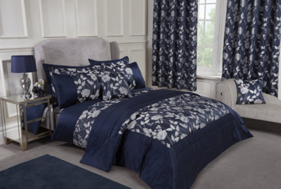  - Meadows Bedspread In Navy Blue