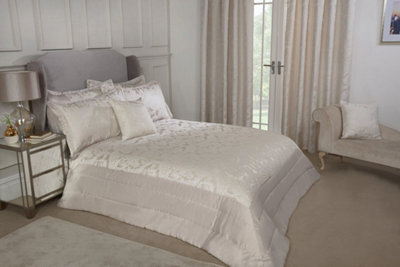 Cavendish Bedspread In Cream Beige from B&Q