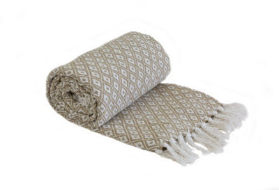 Stockholm Collection Recycled Cotton Throw from B&Q