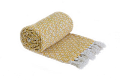 Stockholm Collection Recycled Cotton Throw from B&Q