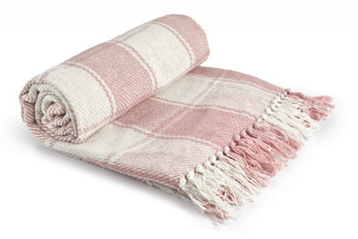  - Comfy Check Collection Recycled Cotton Throw