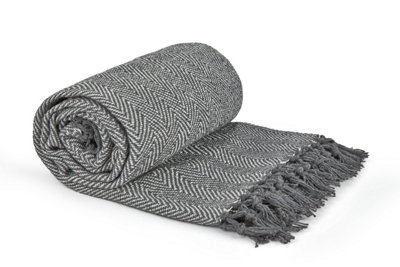 B&Q Hartley Collection Recycled Cotton Throw