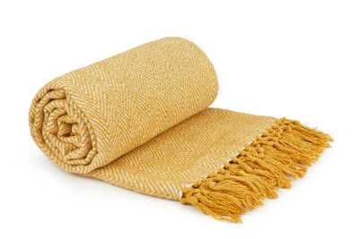 B&Q Hartley Collection Recycled Cotton Throw