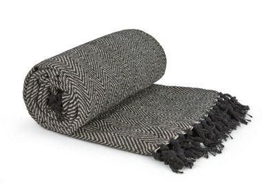 B&Q Hartley Collection Recycled Cotton Throw