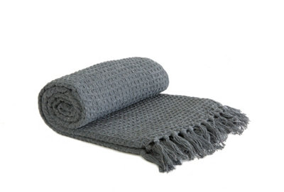  - Waffle Collection Recycled Cotton Throw